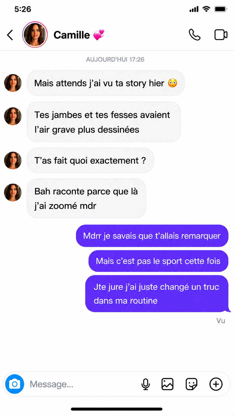 Conversation cliente