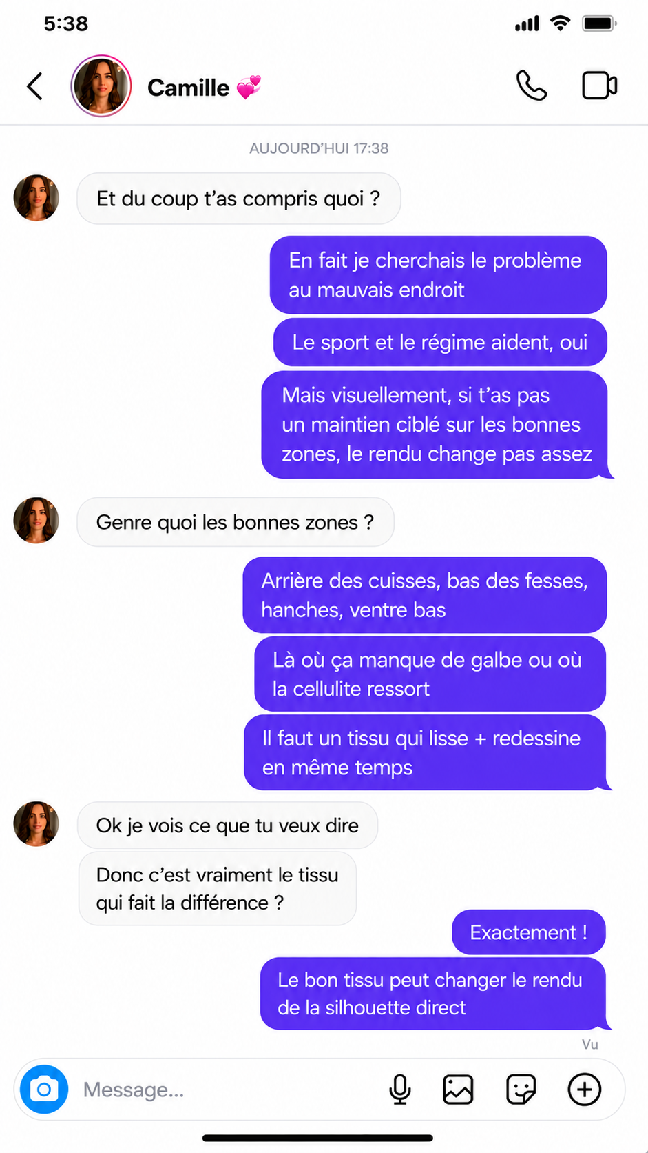 Conversation cliente